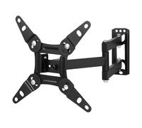 TRADERIGHT Full Motion TV Wall Mount Bracket for 13-42″ - 30 kg Heavy Duty, Tilt -5°/+15°, Swivel ±90°, Extends to 373 mm, Supports VESA 75×75 to 200×200
