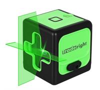 Traderight Green Laser Level, Self-Levelling Cross Line Lazer Level Tool for Horizontal & Vertical Alignment, High-Visibility Green Beam, IP54 Waterproof Dustproof, Includes Batteries & Carrying Bag