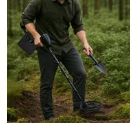 Traderight Metal Detector Professional Waterproof for Beginner 4 Search Mode in Black Traderight Black