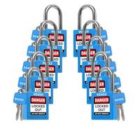 TRADESAFE Lockout Tagout Lock Set - Blue 10 Pieces Security Padlocks Different Locking OSHA Compliant Loto Locks 2 Keys Per Lock for Lock Out Tag Premium Quality