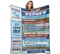 TradesForU Nephew Gifts, Gifts for Nephew Blanket, Nephew Gifts from Auntie, Throw Blanket Gifts for Nephew from Aunt,Nephew Birthday Gifts from Auntie,Anniversary Valentine for Nephew 60"x50"
