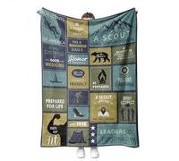 TradesForU Scout Throw Blanket for Scout Lovers Soft and Fuzzy Fleece Scout Blanket Gifts for Scout Boys and Girls