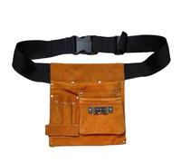 Tradesman Waist Bag - Multi Compartment Tool Holster, Adjustable Synthetic Leather Work Apron, Hands Free Hardware Storage | Construction Installation Accessories Keeper, Home Improvement & Outdoor