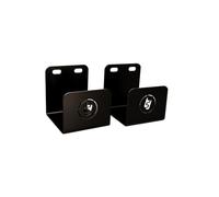 Tradetidy Black Broom Brackets (Pair) - Heavy-Duty Steel Holders for T-Shaped Brooms - Ideal for Vans, Garages & Workshops - Made in the UK