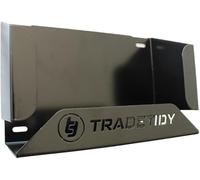Tradetidy Grey Disposable Glove Box Holder - Heavy-Duty 1.5mm Steel Wall Mounted Glove Dispenser for Workshop, Garage & Van - Powder-Coated Storage Rack