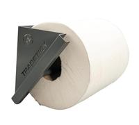 Tradetidy Grey Steel Paper Towel/Roll Dispenser - Heavy-Duty Wall-Mounted Holder for Vans, Garages & Workshops - Fits Paper Towel Rolls up to 200mm Wide - Made in the UK