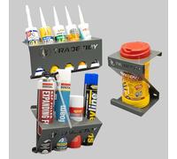 Tradetidy TT-STSCWH Silicone Tube/Spray Can/Wipes Holder Triple Pack (Grey)