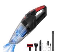 Tradetop Handheld Vacuum Cleaner, Cordless Vacuum Cleaner, 6.5KPA Super Powerful Suction Cleaner, Rechargeable Portable Hand Vacuum,with LED, HEPA Filter, for Home & Pet Hair (Black)
