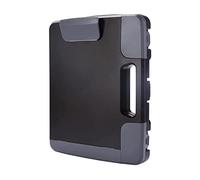 Tradetop Plastic Storage Clipboard with Handle - Heavy Duty Clipboard, Portable Side-Opening Organizer Case for Letter/Legal Size Paper (14.5”x12”x1.75”) - Office, School, Construction & Outdoor Use