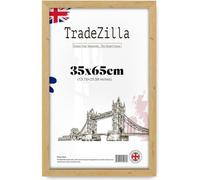 TradeZilla 35x65cm Photo Frame | Modern MDF Wood Frame with Perspex Sheet | Horizontal & Vertical Mount for Stylish Wall Décor - (Pine)