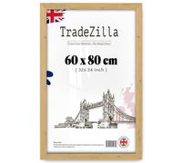 TradeZilla | 600 x 800 mm Pine - Modern 600 x 800 mm Frames with Safe Perspex Front & Wall Hanging Hooks - Handmade 32 x 24 Frame [ Pine ]