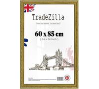 TradeZilla 60x85 CM Gold Shabby Chic Polcore Frame - Luxury Antique-Finish Picture Frame for Artwork & Memories - Premium Decorative Wall Frame for Home and Studio