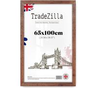 TradeZilla 65x100 CM MDF Poster Frame | Premium Eton Wood Finish | Elegant Wall Frame for Art, Prints & Photographs - (Rustic)
