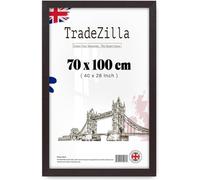 TradeZilla 70x100 cm Wooden Look Poster Frame | MDF Wall Frame for Art, Prints & Home Décor | Elegant, Lightweight & Sturdy - (Mahogany)