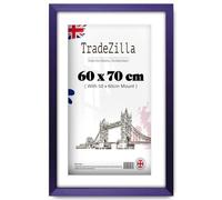 TradeZilla | Artistic MDF Poster Frame (60 x 70 cm) with 60 x 50 cm White Mount Engineered Wood | $_SizeINCH_Double_CM_Reverse_$ Picture, Art Print, Photo Display Frame [ Purple ]