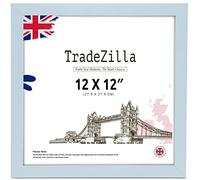 TradeZilla Elegant 12 x 12 inch - Standard Square Poster Frames - Shatterproof Perspex MDF Wood - Stand & Wall Hanging Ideal for a Gift, Living Room Home Decor (12" X 12" (30.5 X 30.5 cm), Light Grey)