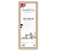 TradeZilla - Elegant Panaramic MDF Wood (60 x 30 CM) Poster Frame | Clear Perspex Vertical/Horizontal Display of Art/Photos 24 x 12 Inch [ Oak ]