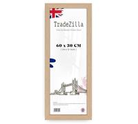TradeZilla - Elegant Panaramic MDF Wood (60 x 30 CM) Poster Frame | Clear Perspex Vertical/Horizontal Display of Art/Photos 24 x 12 Inch [ Beech ]