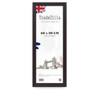 TradeZilla - Elegant Panaramic MDF Wood (60 x 30 CM) Poster Frame | Clear Perspex Vertical/Horizontal Display of Art/Photos 24 x 12 Inch [ Mahogany ]