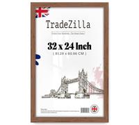 TradeZilla | Eton Wood 812.8 x 609.6 mm Frames - Large Walnut 32" x 24" Perfect for Home, Office, (81.28 x 60.96 CM) [ Walnut ]