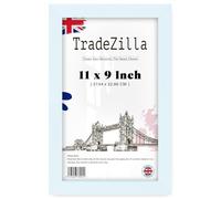 TradeZilla | Eton Wood Art Frame (27.94 x 22.86 CM) MDF Poster Frame for Home, Office, Gallery & Studio, Small Stylish Engineered Wood Finish, Sl esign [ White ]