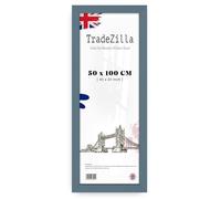 TradeZilla | Eton Wood Picture Frame (50 x 100 CM) Wall Décor & Art Display MDF Frame, Hanging Hooks for Easy Mounting, Ideal for Home & Office Interiors [ Dark Grey ]