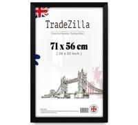 TradeZilla | Exquisite Strong 28 Inch x 22 Inch Poster Matt Black Frame |Art, Document, Certificate, canvas, for Wall Gallery (71 x 56 CM) [ Matt Black ]