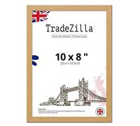 TradeZilla | Flat Style (25.40 x 20.32 CM) Oak Wall Mounting 0' 10" x 0' 8" Frame for Gift 8 x 10 Inch Picture Frames [ Oak ]