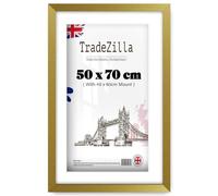 TradeZilla | Large 1' 8" x 2' 4" Gold Poster Frame (50 x 70 cm) with 60 x 40 cm White Mount - House Decoration 28 x 20 Inch [ Gold ]