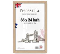TradeZilla | Large 3' 0" x 2' 0" - 36 x 24 Eton Wood Poster Frames Ideal for Living Room, Wall Galleries (91.44 x 60.96 CM) [ Beech ]