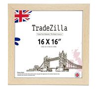 TradeZilla ® | Large Pine Picture Frame (40 x 40 CM) Photo Frame 16 x 16 for Wall Poster from The Range 400 x 400 mm [ Pine ]