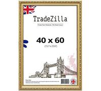 TradeZilla Large Vintage Style 40x60 cm Ornate Size Shabby Chic Gold -Handmade Picture/Photo/Poster Frame Wall Art Hanging Frame - Shabby Chic Wall Gallery Home Décor -40X60 CM (15.7X23.6)