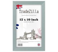 TradeZilla | Luxurious Small Silver (30.48 x 25.40 CM) Poster Frame Engineered Wood, 12 x 10 Inch Horizontal/Vertical Display Seasonal/Occasion Gifts [ Silver ]