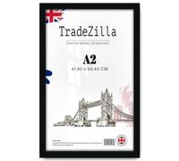 TradeZilla | Luxury Medium Flat Style A2 (41.90 x 59.40 CM) Engineered Wood Black Frames -Ideal for Modern Home Décor 23 x 16 Inch [ Black ]
