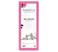 TradeZilla | Modern 950 x 330 mm wood Finish, 38x13 Inch Minimalist Wall Decor, Ready to Frame, for Office & Study Room (95 x 33 CM) [ Pink ]
