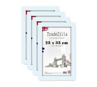 TradeZilla pack of 4 Eton Wood Puzzle (25 x 35 CM) Frames, Certificate, Small White Engineered Wood Frames| 14 x 10 Inch MDF Frame 250 x 350 mm [ White ]