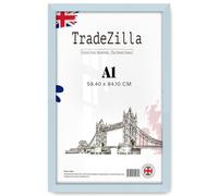 TradeZilla | Standard Size 33 x 23 Inch Light Grey poster frame -594 x 841 mm Light Weight Mdf Wood - A1 (59.40 x 84.10 CM) Sl esign -|Perfect interior Décor [ Light Grey ]