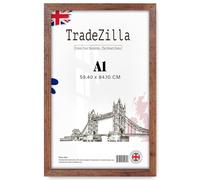 TradeZilla | Stunning 1' 11" x 2' 9" Rustic Posters Frame - A1 (59.40 x 84.10 CM) Horizontal/Vertical Wall Hanging for Posters & Artwork 23 x 33 Inch [ Rustic ]
