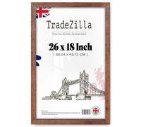 TradeZilla | Traditional Picture Frame (66.04 x 45.72 CM) - 660.4 x 457.2 mm Strong & Clear Perspex For Print/Photo/Wall Gallery-Family Photos 26x18 Inch [ Rustic ]