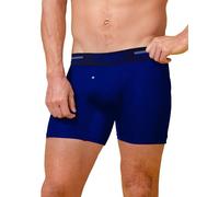 TRADIE Mens Viscose Derived from Bamboo No-Chafe Mid Length Boxer Brief, Ocean, 3XL