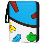 Trading Card Binder 440 Pockets, 4-Pocket Card Holder Album with 55 Sleeves Blue