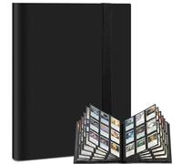 Trading Card Binder 9 Pocket, 360 Pockets Collectible Trading Card Album, Sports Card Binder for Standard Cards, Side Loading Card Folder for MTG Sports Baseball TCG Football Basketball Cards (Black)