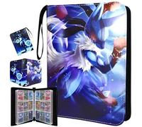 Trading Card Binder 900 Pockets, 9 Pocket Premium Card Album Folder with 50 Double-Sided Removable Sleeves, Zipper Carrying Card Holder Display Storge Case for Kids Adult Birthday Gifts
