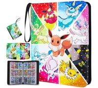Trading Card Binder 900 Pockets, 9 Pocket Premium Collection Card Album Folder with 50 Double-Sided Removable Sleeves, Portable Game Cards Storage Holder Case with Zipper for Boys Girls Gifts