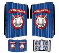 Trading Card Binder Baseball Card Binder,440 Pockets Album for Trading Cards, 55 Pages, Coach Trading Card Album, Folder Booklets (Baseball)