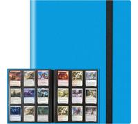 Trading Card Binder, Card Binder Album Folder Book Fit for MTG Baseball Football Sports Cards, Easy to Use Card Collection Binder (Blue, 360 Pockets)