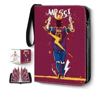 Trading Card Binder Football,55 Pages,440 Card Capacity Trading Card Album, Binder Collection Booklet with Zipper, PU Portable Card Holder, for Football Fans World Cup