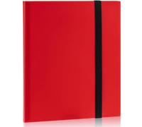 Trading Card Binder, Large 540-Capacity, 60-Page 9-Pocket Top Loader Binder for Football Baseball TCG Cards, Side-Loading Portable Card Folder for Organizing Transporting & Protecting (Red)