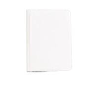 Trading Card Binder PU Cover Zipper Collection Album for Documents Collection(White)