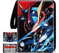 Trading Card Binder with Removable Sleeves, 9 Pocket Card Binder 1008 Cards | Trading Card Holder with 56 Sleeves, High Storage Waterproof Card Album Carrying Organizer Case for MTG TCG Cards-Blue